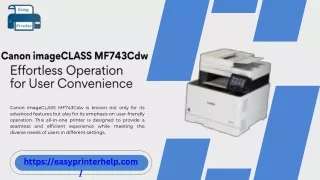 canon imageclass mf743cdw