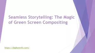 Seamless Storytelling The Magic of Green Screen Compositing