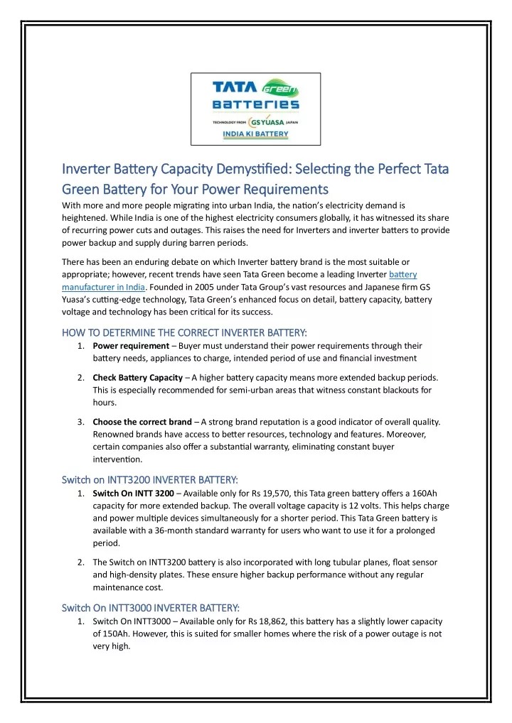 inverter battery capacity demystified selecting