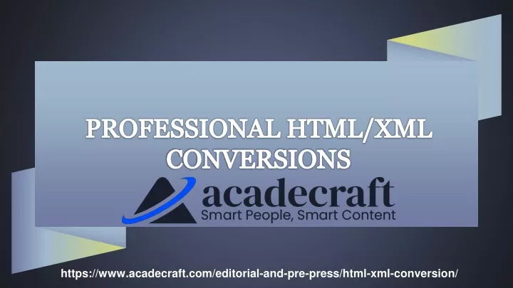 professional html xml conversions