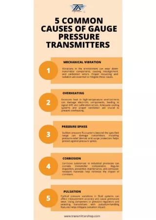5 Common Causes of Gauge Pressure Transmitters