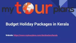 Budget Holiday Packages in Kerala