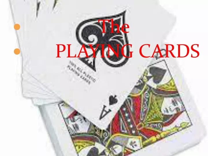 the playing cards