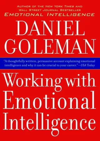 Pdf⚡️(read✔️online) Working with Emotional Intelligence