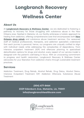 Longbranch Recovery & Wellness Center