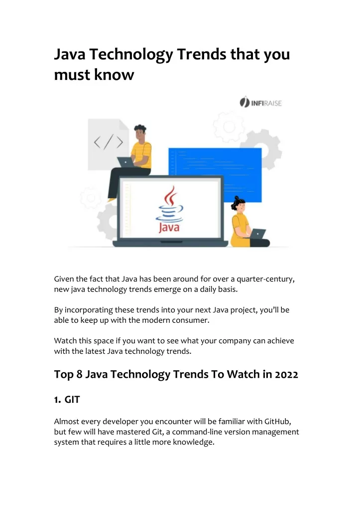 java technology trends that you must know