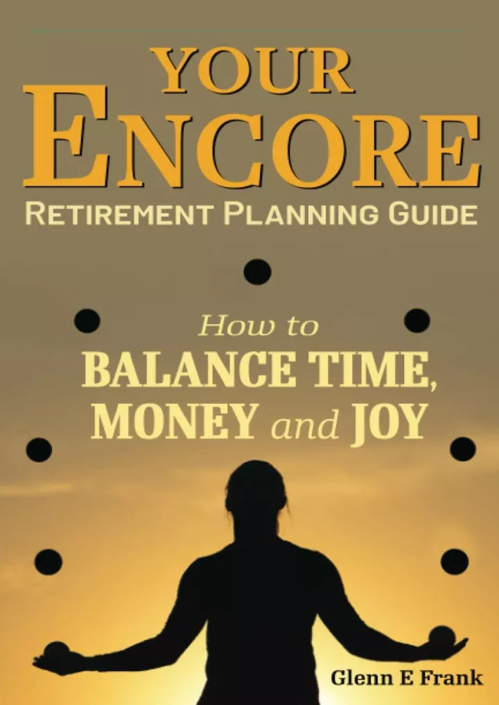 pdf read download your encore retirement planning