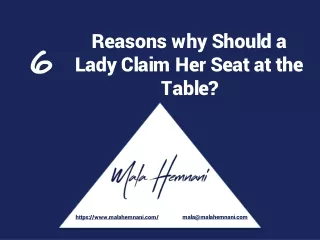 6 Reasons why Should a Lady Claim Her Seat at the Table_