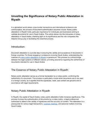 unveiling the significance of notary public