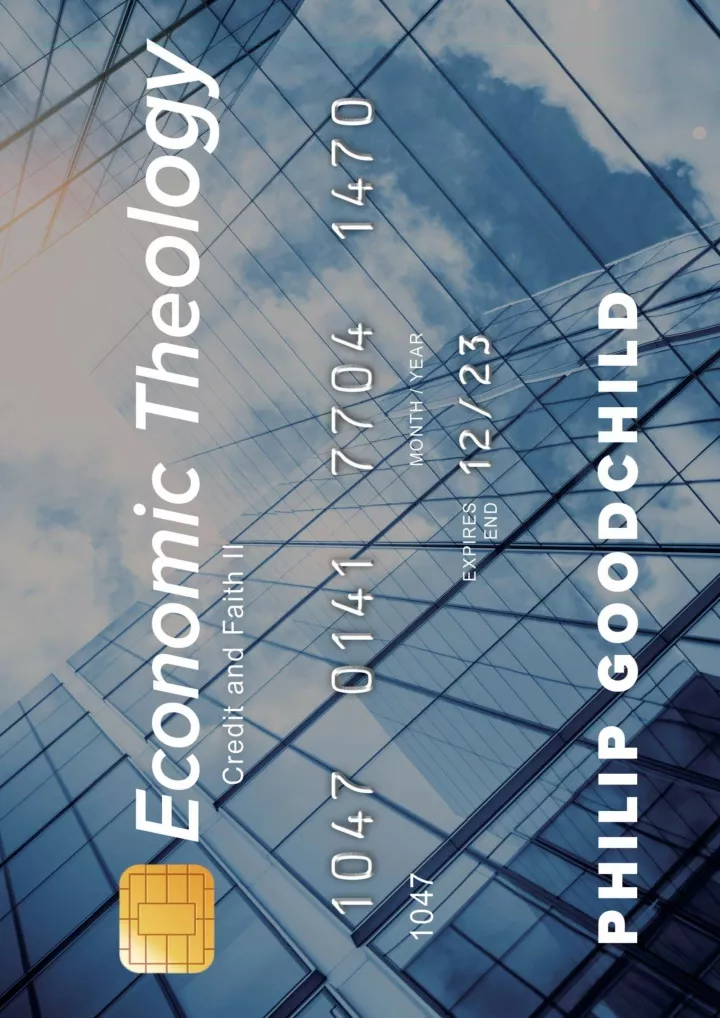 pdf read economic theology credit and faith