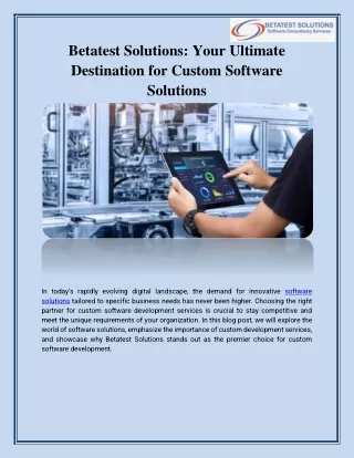 betatest solutions your ultimate destination
