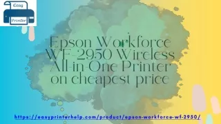 Epson Workforce WF-2950 Wireless All-in-One Printer on cheapest price