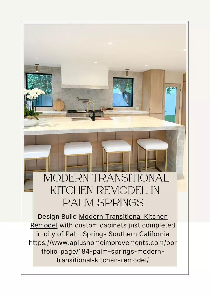 modern transitional kitchen remodel in palm
