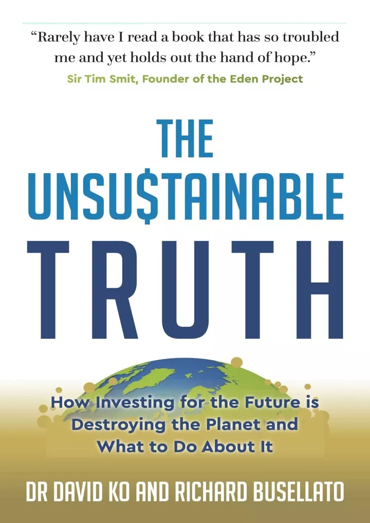 pdf download the unsustainable truth