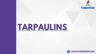 Find the Best Tarpaulin Suppliers in UAE | TradersFind
