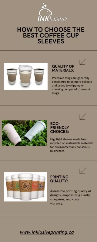 How to Choose the Best Coffee Cup Sleeves