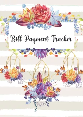 ❤ PDF_  Bill Payment Tracker: Personal and Household Expenses Payment Checklist.