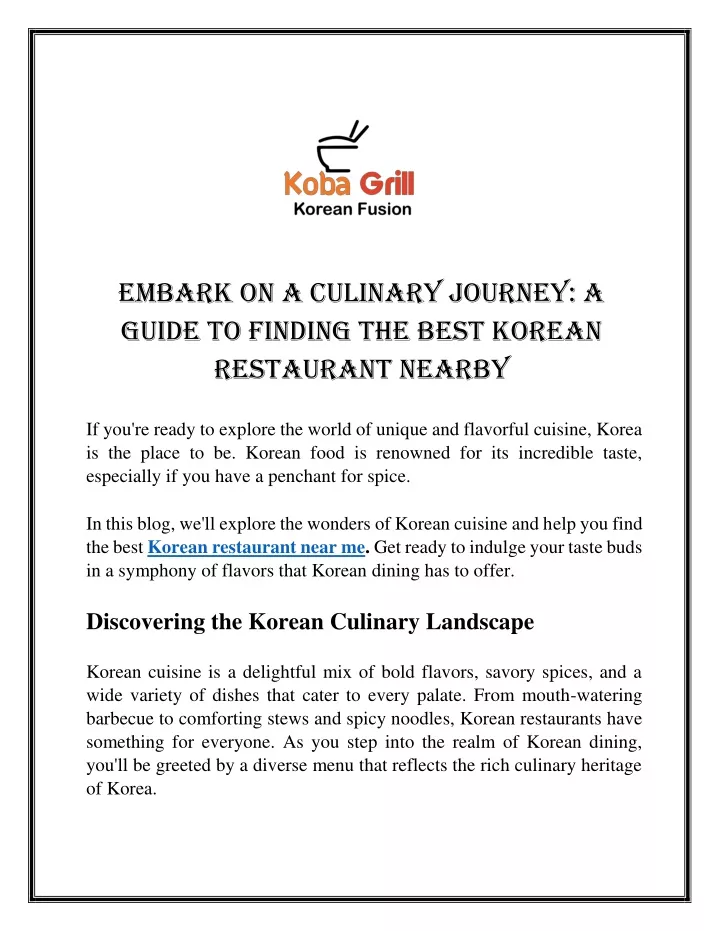 embark on a culinary journey a guide to finding