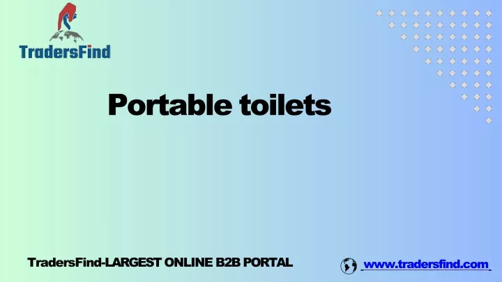 portable toilets