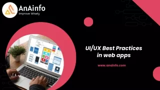 UI/UX Best Practices in Web Apps