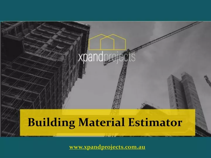 building material estimator