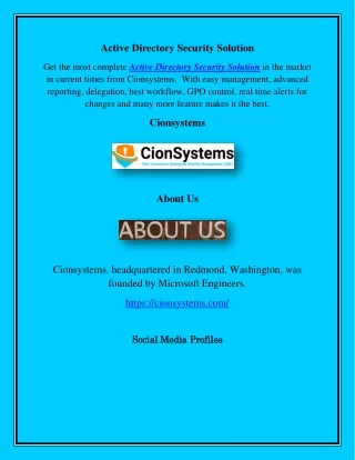 active directory security solution