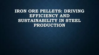 Iron Ore Pellets Market