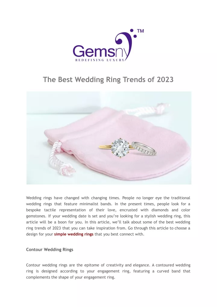 the best wedding ring trends of 2023