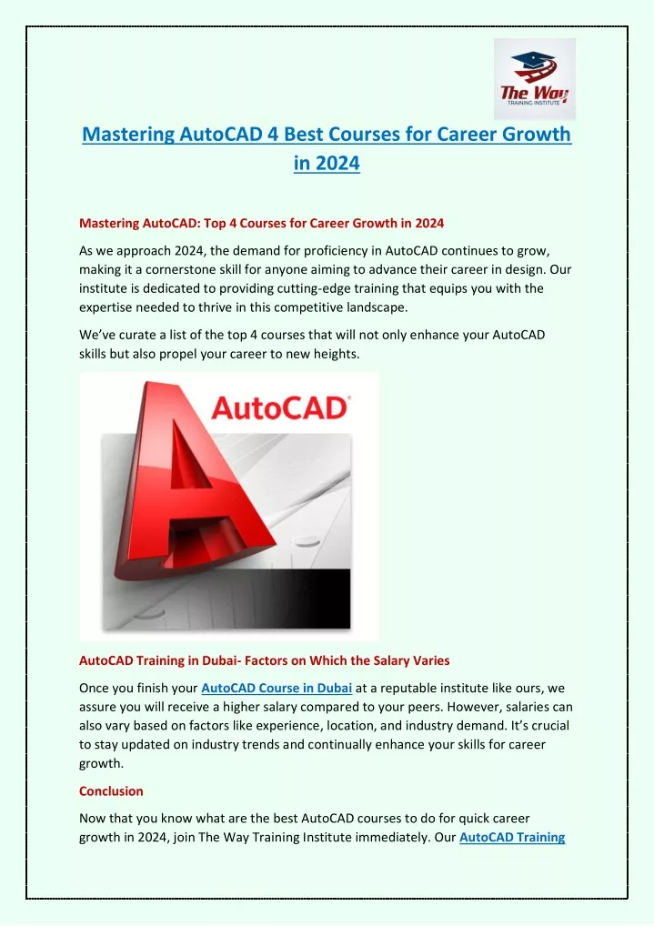 mastering autocad 4 best courses for career
