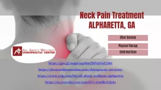 Neck Pain Treatment Alpharetta, GA
