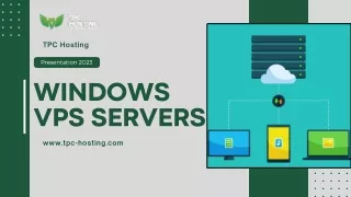 WINDOWS VPS SERVERS Reliable servers for hosting online stores