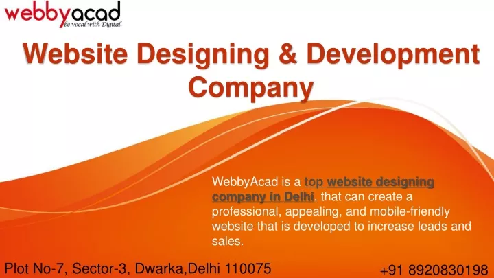website designing development company
