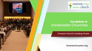The Beliefs of Universalist Churches