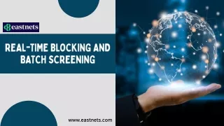 Innovative Real-time Blocking and Batch Screening