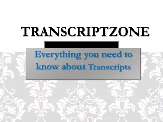 Everything you need to know about Transcripts