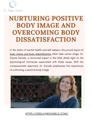Overcome body image and body dissatisfaction through psychologist