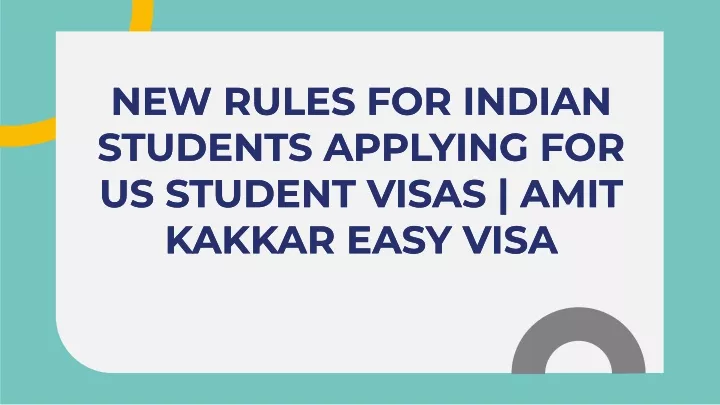 new rules for indian students applying