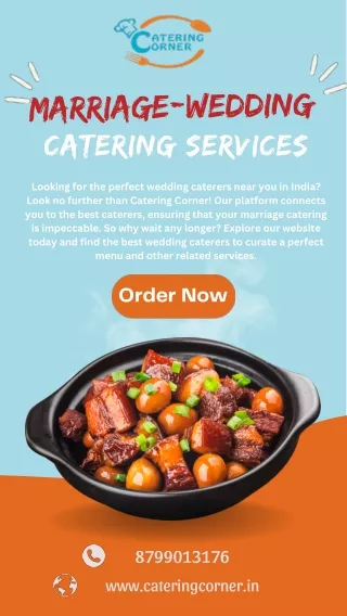 Best Marriage-Wedding Catering Services – Catering Corner