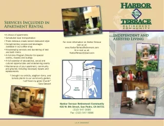 Harbor-Terrace-Brochure- Services Included in Apartment Rental