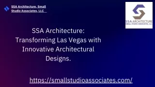 Architectural Design Services | SSA Architecture