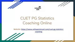 CUET PG Statistics Coaching Online