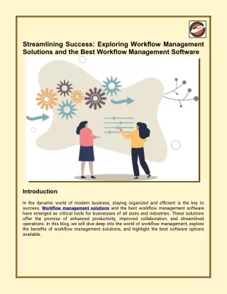 streamlining success exploring workflow