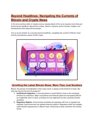 beyond headlines navigating the currents