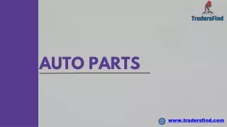 Find Reliable Auto Parts Suppliers at TradersFind