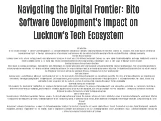 Software development company in Lucknow