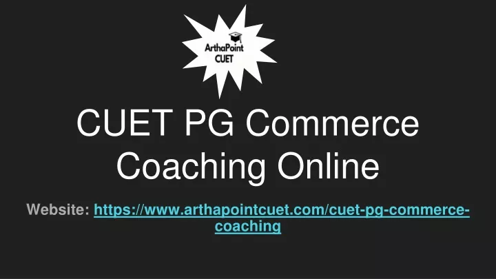 cuet pg commerce coaching online