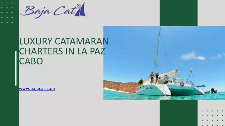luxury catamaran charters in la paz cabo