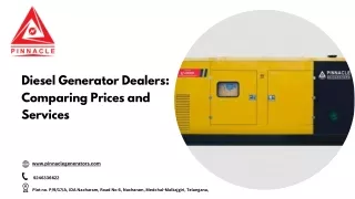 Diesel Generator Dealers Comparing Prices and Services