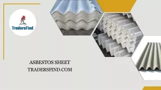 Asbestos Sheet Manufacturers & Suppliers in UAE- TradersFind