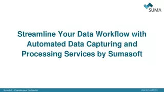 Streamline Your Data Workflow with Automated Data Capturing and Processing